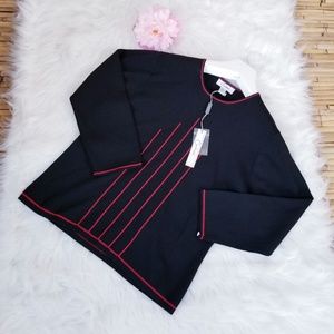 Carducci Black and Red Top Size L New